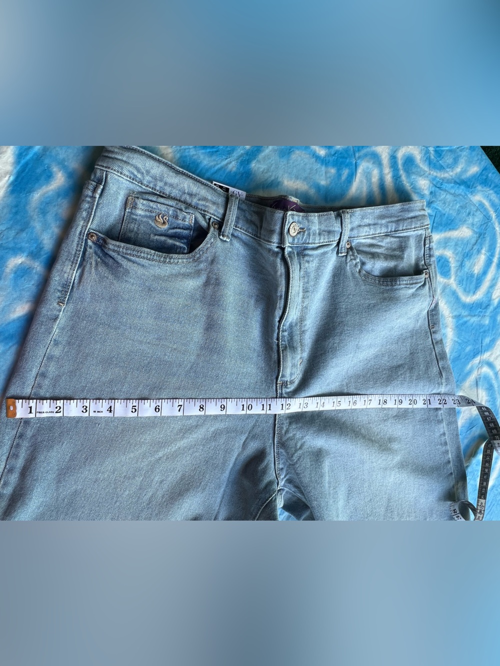 Gloria Vanderbilt Light Blue Men's Straight Jeans - Picture 6 of 9